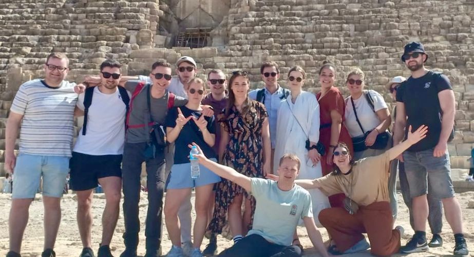 Groepsfoto in Egypte Groepsfoto in Egypte